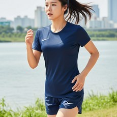 나이키 반팔 티셔츠 BV6728-410 우먼스 드라이 핏 파크 런닝 헬스 스포츠 운동