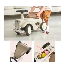 부드러운주행 클래식 아기자동차 롤링붕붕카 성장촉진 승용완구 대근육발달, 올리브