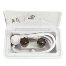 캠핑카 외부 샤워기 요트 차박 캠핑트레일러 워터백 수도, 블랙 박스, 1개