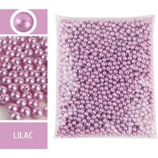 공예용 진주 비즈 플라스틱 광택 세트 3-12mm, 3mm 1000pcs, 라이트 퍼플 23