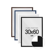 아트박스/하비스스퀘어 하비스 벽걸이 보석십자수 액자 슬림 우드 30x60cm, 1개