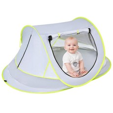 Mengersi 아기 해변 텐트 여아용 남아용 대형 팝업 쉐이드 햇빛 가리개 모기장 여행 텐트 또는 아동용 실내 놀이 UPF 50+ 자외선 104525, Mengersi 아기 해변 텐트, 여아용 남아용 대형