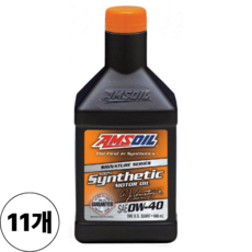 암스오일 시그니처 0W40(100% 합성 엔진오일), 0W-40, 1개, 946ml