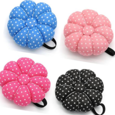 손목스트랩형 바느질 홀더 밴드 호박 플라워 핀쿠션, 단품