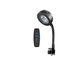 YIKEDA迷你海缸夾燈 三檔燈光 亮度可調 定時開關 USB供電 360度彎曲, 黑色USB海缸燈5.2W 可調亮度+定時+變光*2, 1箱