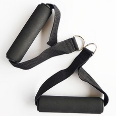 重訓滑輪機配件組 下拉桿 V型把手 划船把手 多功能龍門架飛鳥機適用 打造專業健身房, 1個, 泡棉單手拉把*2個 (超商最多寄6個)