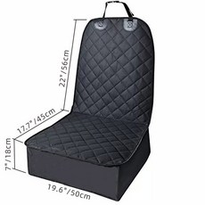 애견카시트 중형견 털안붙는 매트 카시트 대형견 차량용, 조수석 두꺼워짐