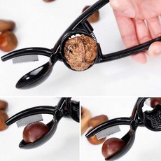 다용도 쉬운 밤까기 껍질 제거 호두 겸용 가위 밤탈피기 밤기계 밤박피기 호구까기 밤가위, 1개, 상세페이지 참조