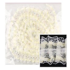 유니아트 레이스 고급레이스 유니아트레이스 폭3cm 노랑 꾸미기재료