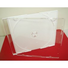 【臺灣製造】12CM專用5mm纖薄白色PS壓克力CD盒/DVD盒/光碟盒/CD殼, 1個