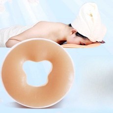 안면 쿠션 패드 원형 U자형 마사지 베개 실리콘 침대 경락 안마 1. 살색 연성 원형, 1개, 28. 분홍색 경성 U형