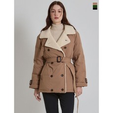 오조크 양털카라 더블버튼 구스다운 점퍼 택가격 284000원