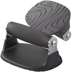 BeneLabel 푸시업 바 스탠드 미끄럼 방지 부드러운 플라스틱 핸들 하단 패드 스테인리스 스틸 서포트 프레임 근력 훈련 장비 바닥 운동 운동에 적합, Black-A