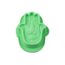 신의 파티마 눈의 손 실리콘 양초 금형 수제 케이크 비누 테라피 석고 도구, 색상: 3. 1pcs Green, 1개