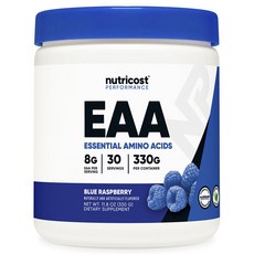 nutricost 必需胺基酸 藍莓覆盆子, 1個, 330g