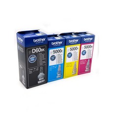 Brother BT5000Y 原廠黃色墨水 適用於 HL-T4000DW DCP-T220/T300系列, 四色一套, 1個