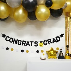 재미제이 학사모 스마일 졸업축하가랜드 졸업축하파티용품