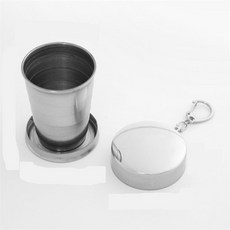 완자스토어 휴대용 접이식컵 75ml 스텐머그컵