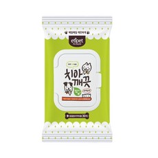 고양이 입냄새 캡형 세정티슈 30매 치아깨끗 고양이입냄새 양치 고양이이빨관리, 1개, 구강/치석관리, 30정
