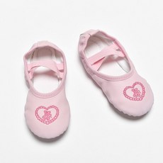 핑크하트자수 발레슈즈
