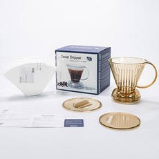 미스터 클레버 커피 드리퍼 핸드드립세트 커피 여과지 100매 뚜껑포함, 클레버 S 드립세트, 1세트, 클레버 S 드립세트, 300ml
