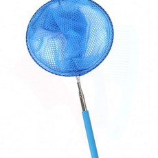곤충 채집망 5단 잠자리채 블루 포획 접이식 나비 채집, 1개