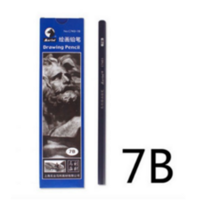 연필 소묘 회화 초보자 미술 목탄화 연필 2H2B12B14B무광 연필 1갑, 1세트, T10-Maries7B 12개