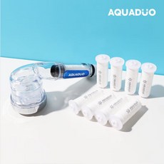 샤워플러스 SF1000 싱크대 핸디형 정수필터헤드 일반형 연수기 클리어 + 녹물제거필터 8p, 1개