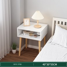 침대 틈새 협탁 소파 테이블 이동식 쇼파 간이, 조립, 따뜻한 흰색 서랍 없음 40x30x55cm