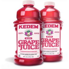 케뎀 블러쉬 포도 주스 유월절 1.89리터 (2개 팩) Kedem Blush Grape Juice Passover 64-ounces (Pack of2), 1.89L