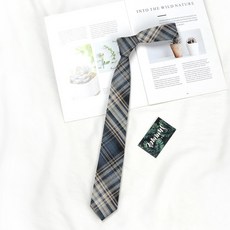 韓式學生制服配飾條紋領帶 手工製作長款襯衫配飾 男女適用 棕色綠色商務休閒穿搭 #A6949曬海 #默認尺寸
