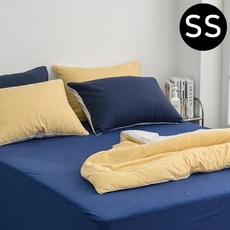 40수 순면 홑 매트리스커버 슈퍼싱글 ss 네이비