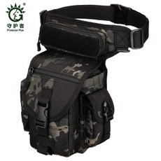 守護者 Protector Plus 戰術腿包 軍規MOLLE耐磨戶外腿腰包 騎行腿掛包 迷彩相機包, 1個, 黑蠍迷彩, 黑蠍迷彩