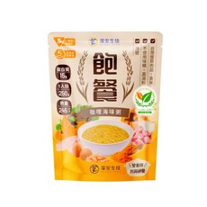 藻安生技 飽餐 咖哩海味粥 銀髮友善餐 軟質即食粥，台灣優質食材，無添加味精，方便即食, 250g, 12個