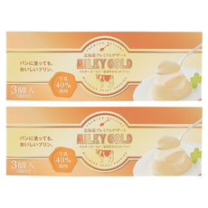 밀키골드 홋카이도 프리미엄 디저트 푸딩 3개입, 2개, 105g