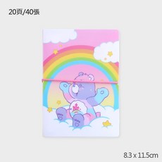 Care Bears 卡冊, 彈力繩 小卡單層 彩虹, 彩虹, 20頁/40張