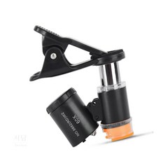 서담 60배율 휴대용 UV LED 스마트폰 현미경 블랙 교육용현미경