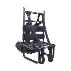 可開發票 超輕鋁合金行李摺疊負包架露營背架背重裝攜行徒步戶外登山單肩架 釣魚背架組 鋁背架 登山背架 釣魚背架 揹架, 黑色重裝款