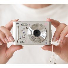 리닷 REDOT Y2K 감성 레트로 디지털 카메라 빈티지 미니 소형, M26(실버)