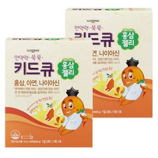 일동제약 키드큐 홍삼젤리 40포 2개 3개 세트, 15g, 2박스