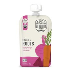 세레니티 6개월 이상 채식 퓨레 이유식 파우치 - USDA BPA 무알레르겐 이동