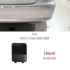 자동차 후면 범퍼 견인 후크 커버 캡 블랙 실버 메르세데스 벤츠 E 클래스 W211 E230 2003-2008 2118800305, 01 China Mainland, 03 Black