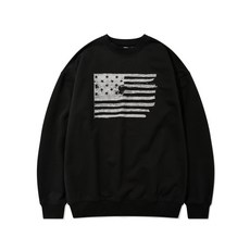 카네이테이 THE STARS AND 스트라이프S CREWNECK (BLACK)