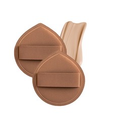 뷰리온 초밀착 블렌딩 파운데이션 대왕퍼프 대왕쿠션, 2개, 브라운