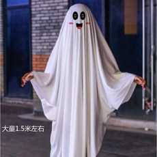 肥婆奶奶 幽靈服 萬聖節裝扮 Cosplay 兒童裝扮服 鬼魂服 鬼裝扮 化裝舞會 大人裝扮服 裝扮服 表演服, 1個, 圓眼睛紅臉成人, 紅色