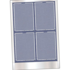 스텐 게시판 다용도 세로형 사무용 포켓형 게시판 4칸, 나이렉스녹색