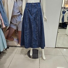 에이비에프지 Ab.f.z DP01 하프밴드핀턱주름롱데님스커트 AFZ5HS36