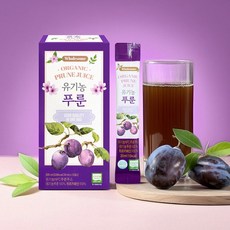 홀썸 NFC 착즙 100% 유기농 푸룬 무첨가 주스 푸룬 즙, 15ml