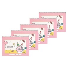 카카오프렌즈 / 해피모먼트 스케치북 어피치 / 어린이스케치북 초등스케치북 캐릭터스케치북 카카오스케치북 초등학생스케치북 유아스케치북, 5개
