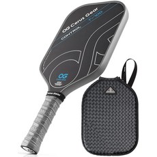 피클볼 패들 프로 | 4겹 T700SC 원탄소 섬유 16mm 강화 폴리머 벌집 코어 열성형 라켓 최대 3K 스핀 및 컨트롤 USAPA 승인 452186, 회색 | T-700 452186